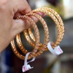 2 pcs indian design gold plated crystal kara bangle