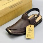 peshawar zalmi inspired brown peshawari chappal – premium leather