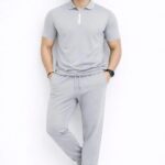 men's premium plain track suit set