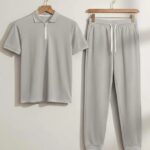 men's premium plain track suit set