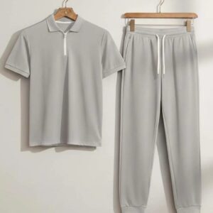 men's premium plain track suit set