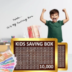 10k kids saving box | fun money bank for children savings goal