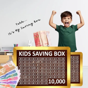10k kids saving box | fun money bank for children savings goal