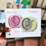 mini usb rechargeable desktop fan portable personal cooling fan with adjustable speed quiet operation compact table fan for office home study travel use!