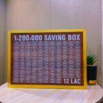 12 lakh money saving box – wooden cash saving box for big goals