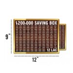12 lakh money saving box – wooden cash saving box for big goals