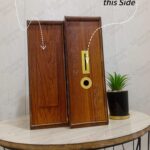 wooden 200,000 rupee saving box with slots