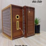 wooden 100,000 pkr saving box with cash tracker