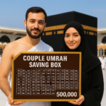 couple umrah saving box 500,000 pkr